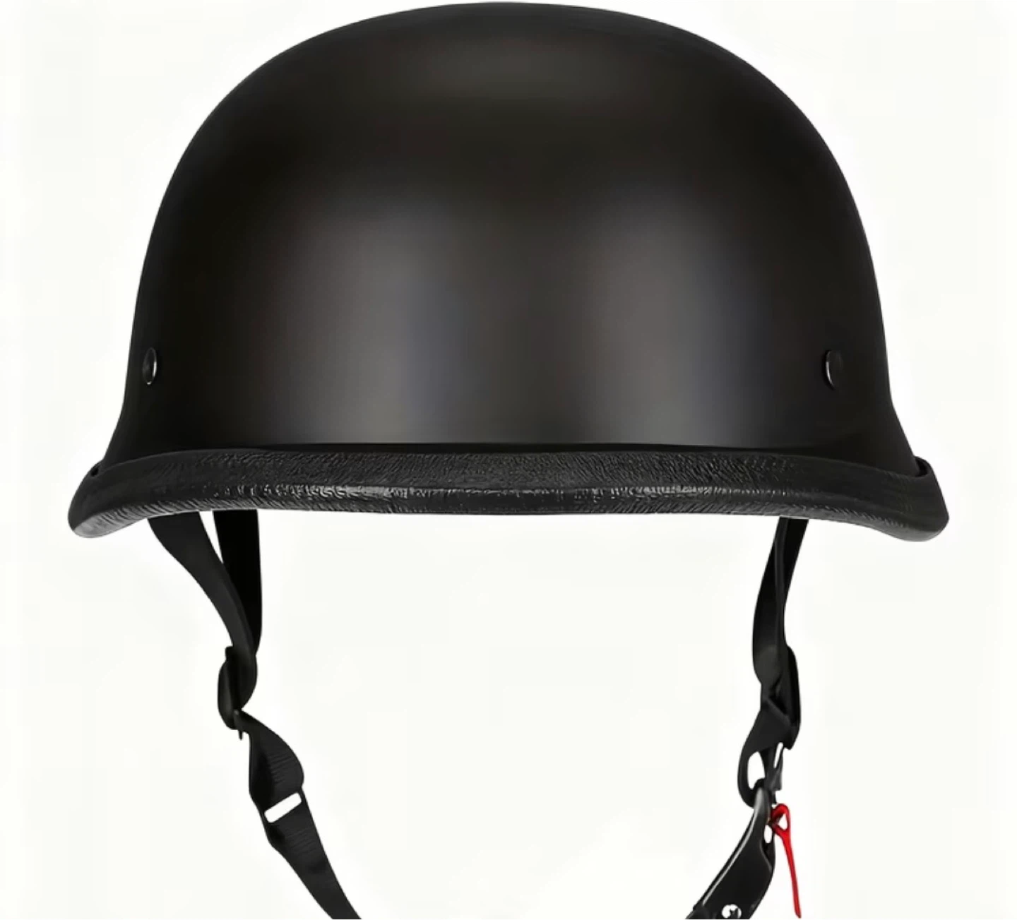 Black Motorcycle Half Helmet