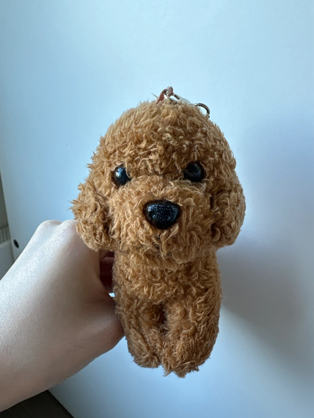 Plush Toy Poodle Keychain Charm