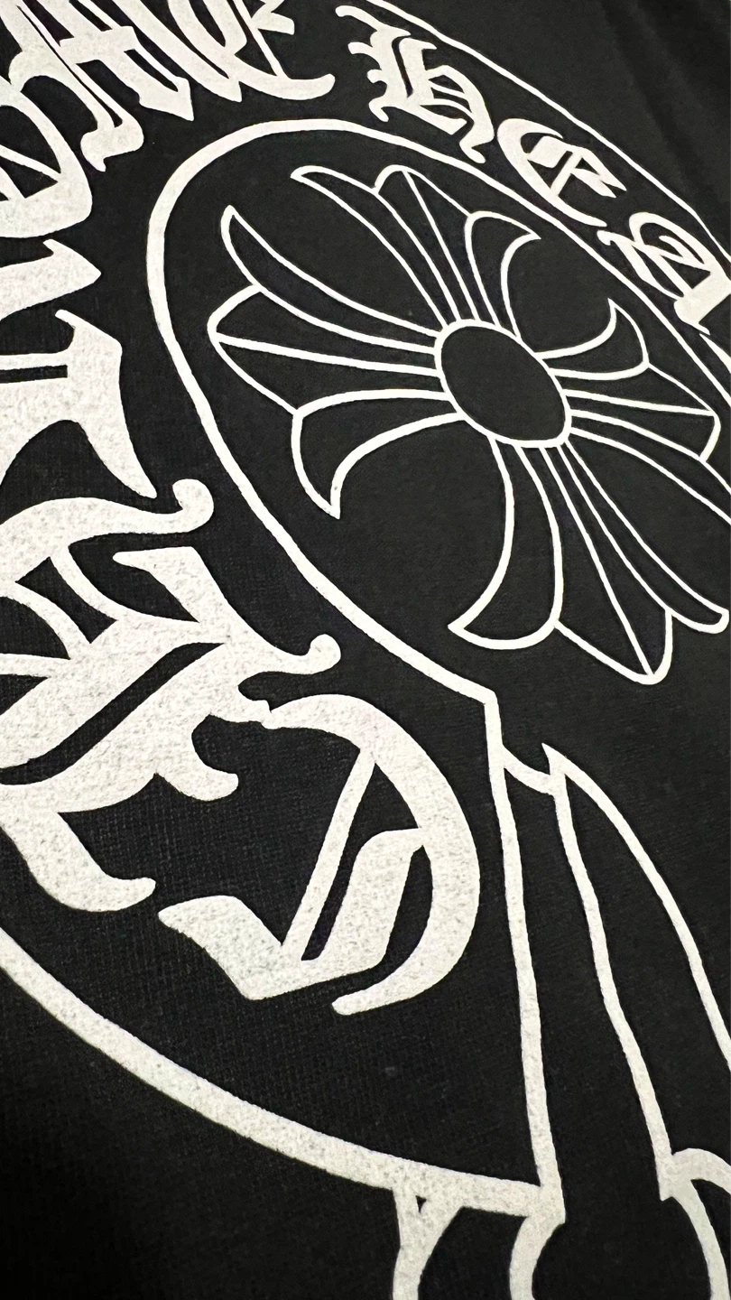 Black Chrome Heart T Shirt - photo 5