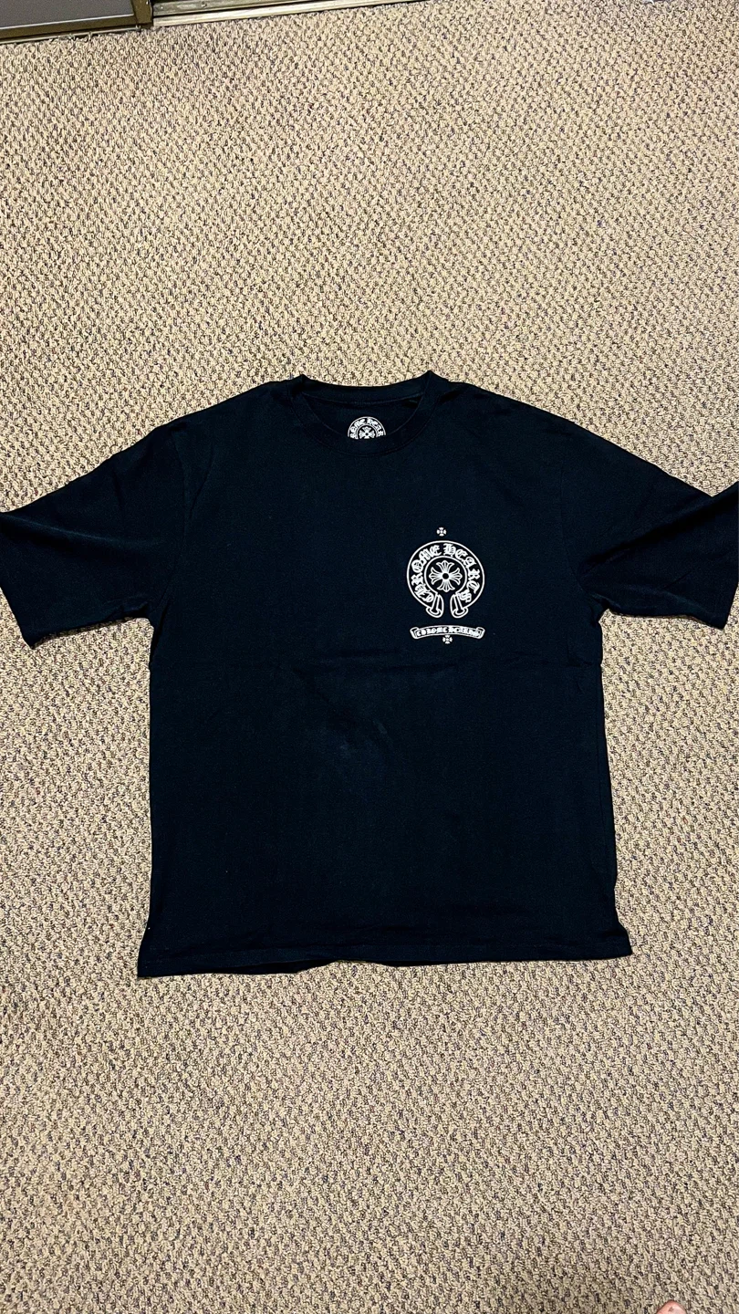 Black Chrome Heart T Shirt