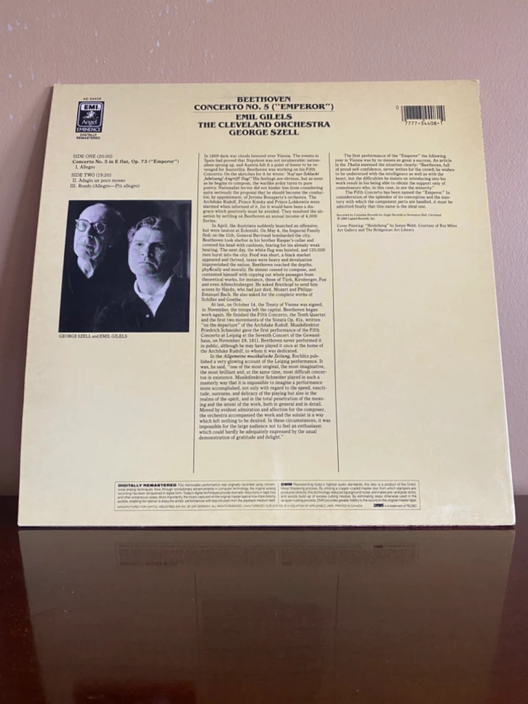 Beethoven Emperor Concerto  Emil Gilels Cleveland Orchestra - photo 2