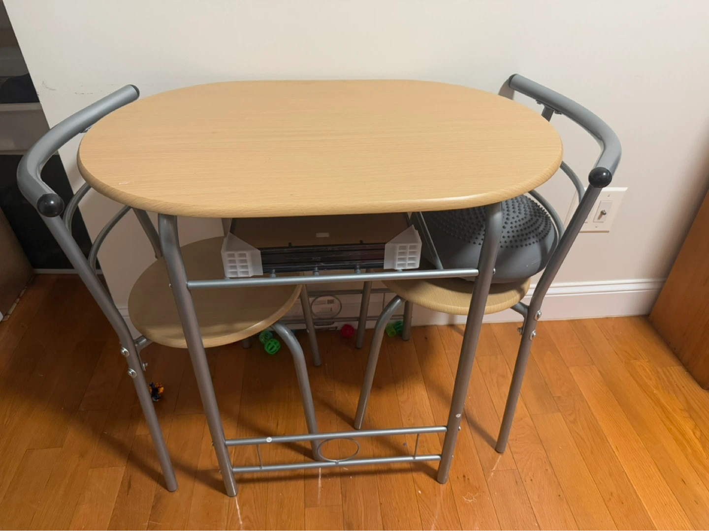 2-Piece Dining Set with Table and Nested Chairs