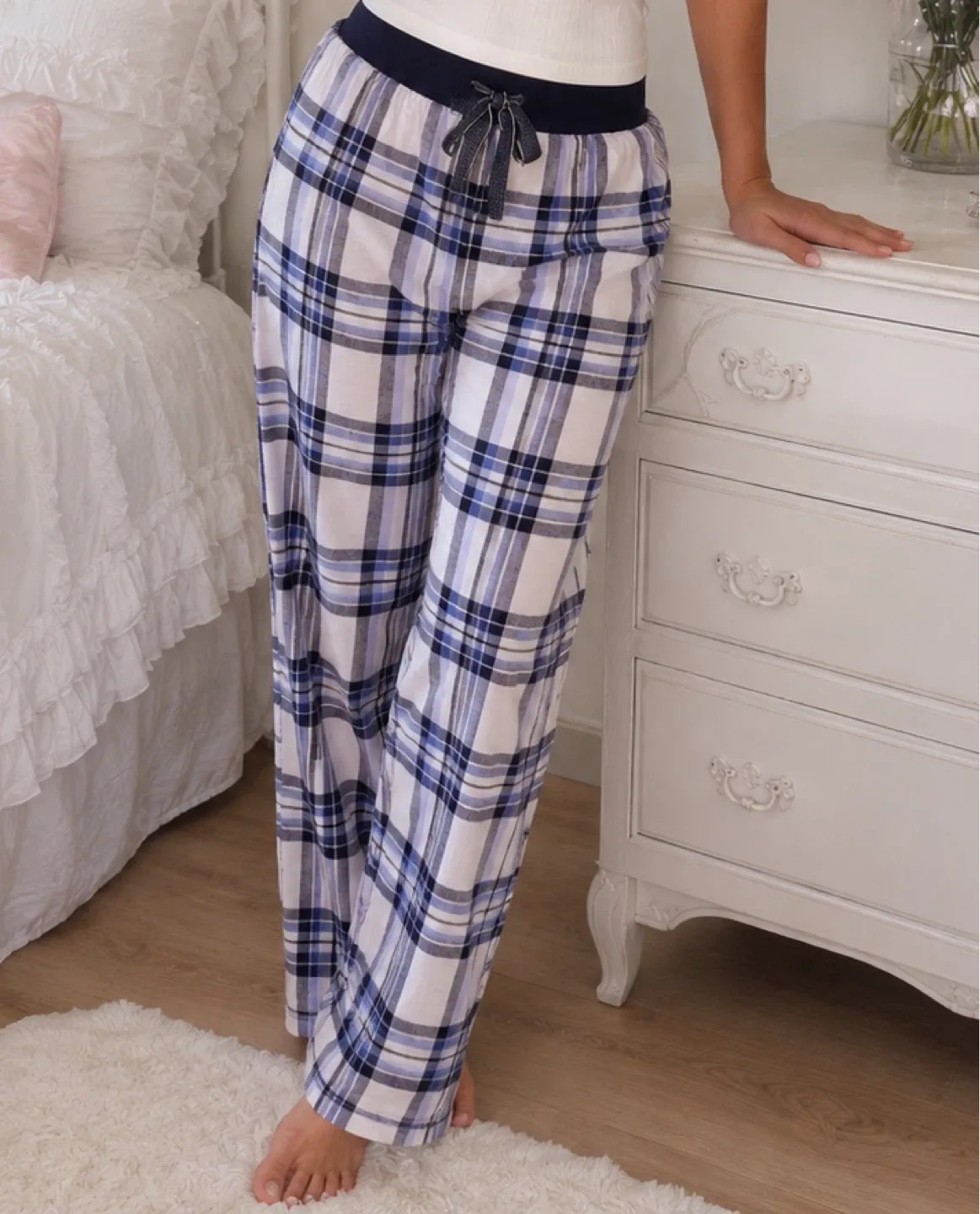 La Vie en Rose Plaid Pajama Pants