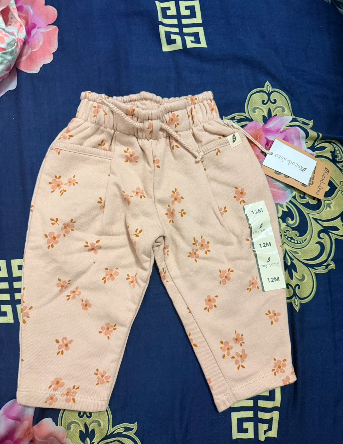 Baby Girls' Floral Pants Size 12M - photo 2