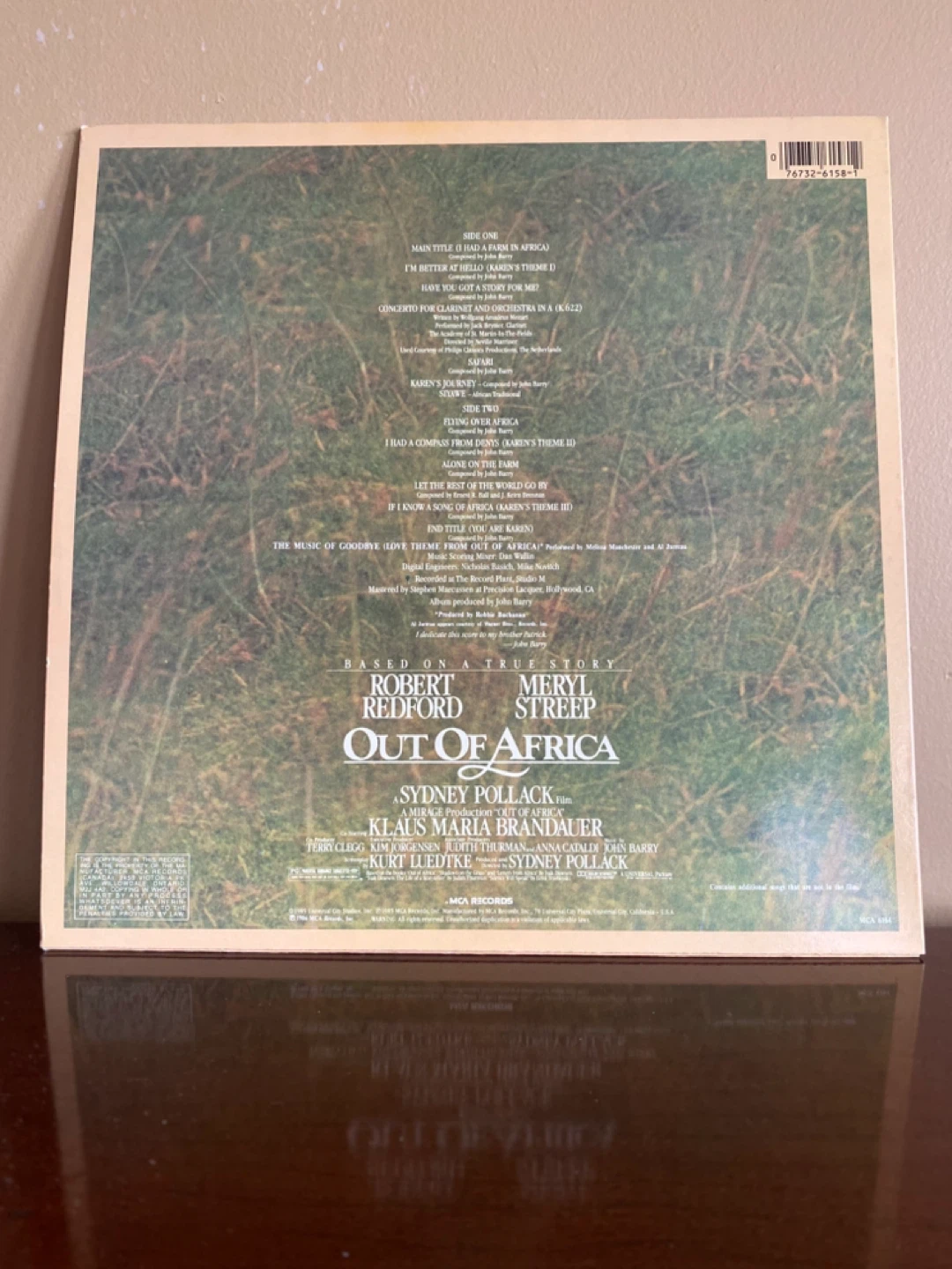 Out of Africa Original Motion Picture Soundtrack Vinyl Record - photo 2