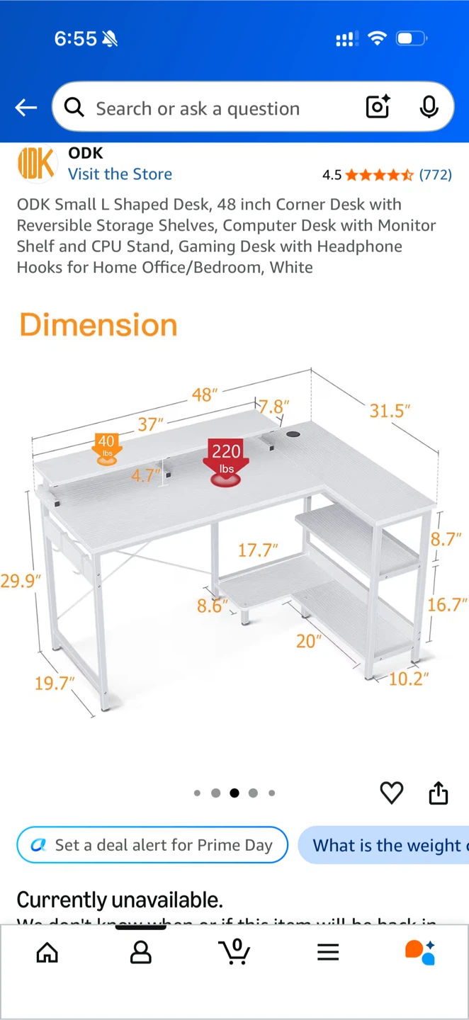L-Shaped Corner Desk - photo 4