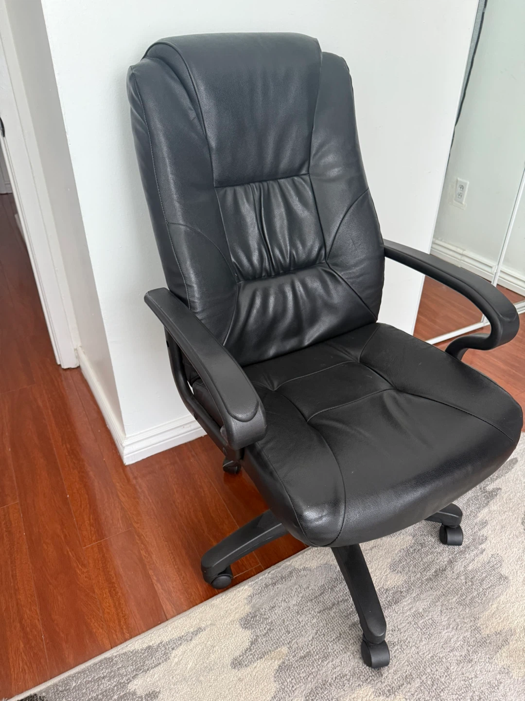 Black Leather Office Chair