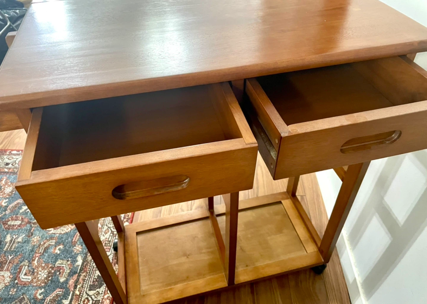 Drop Leaf Dining Set with 2 Stools - photo 5