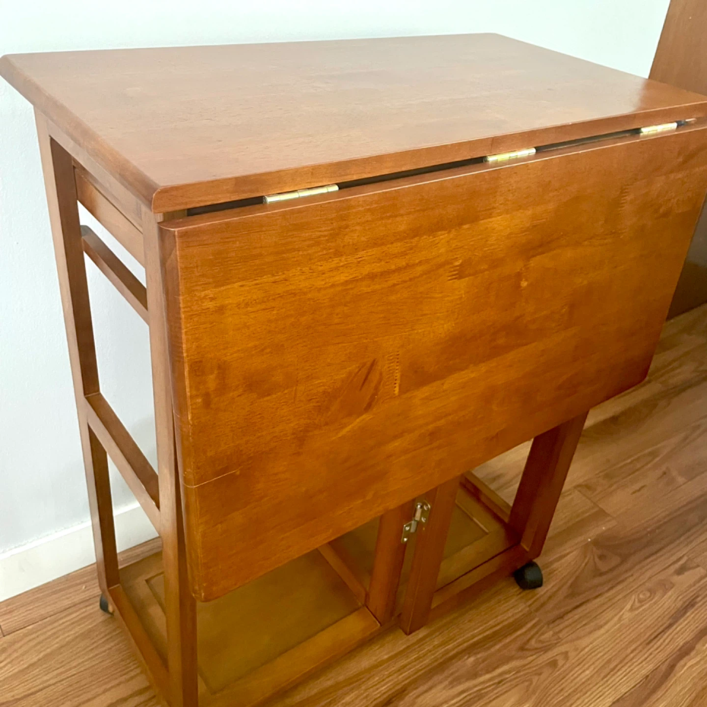 Drop Leaf Dining Set with 2 Stools - photo 4
