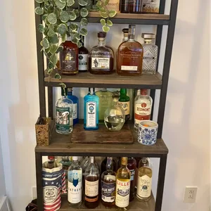 Industrial Rustic Bar Cabinet / Wine Rack