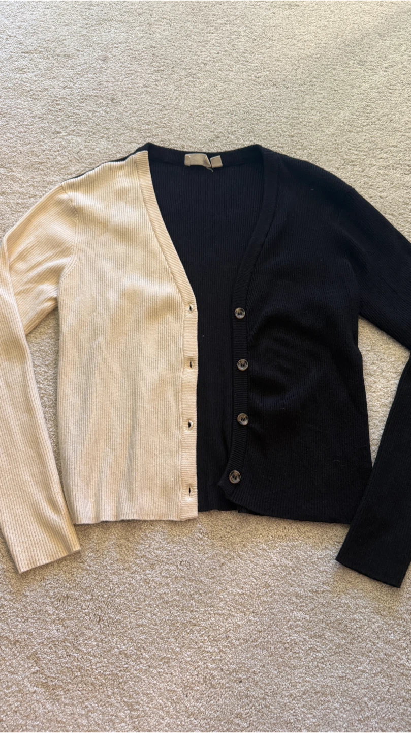 Two-Tone Cardigan