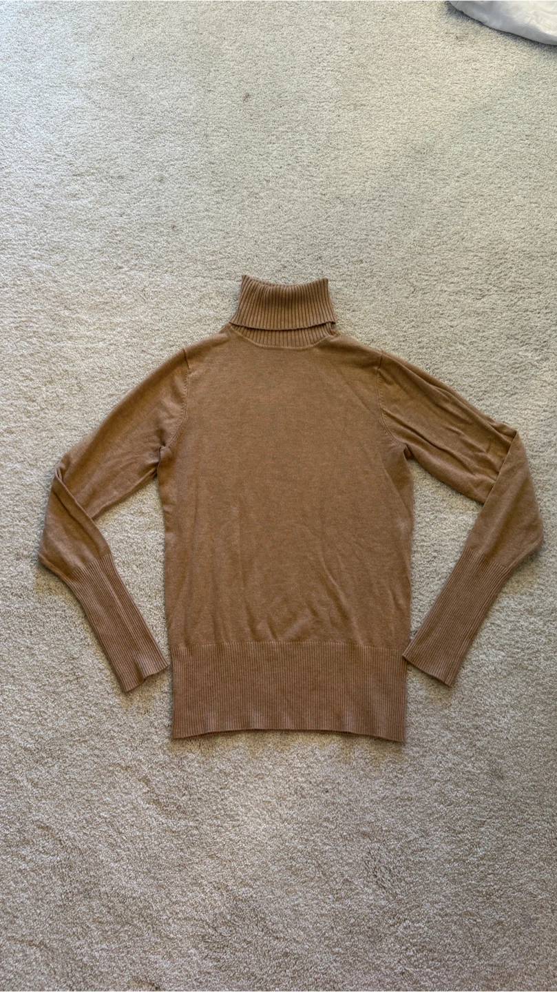 Brown Turtleneck Sweater