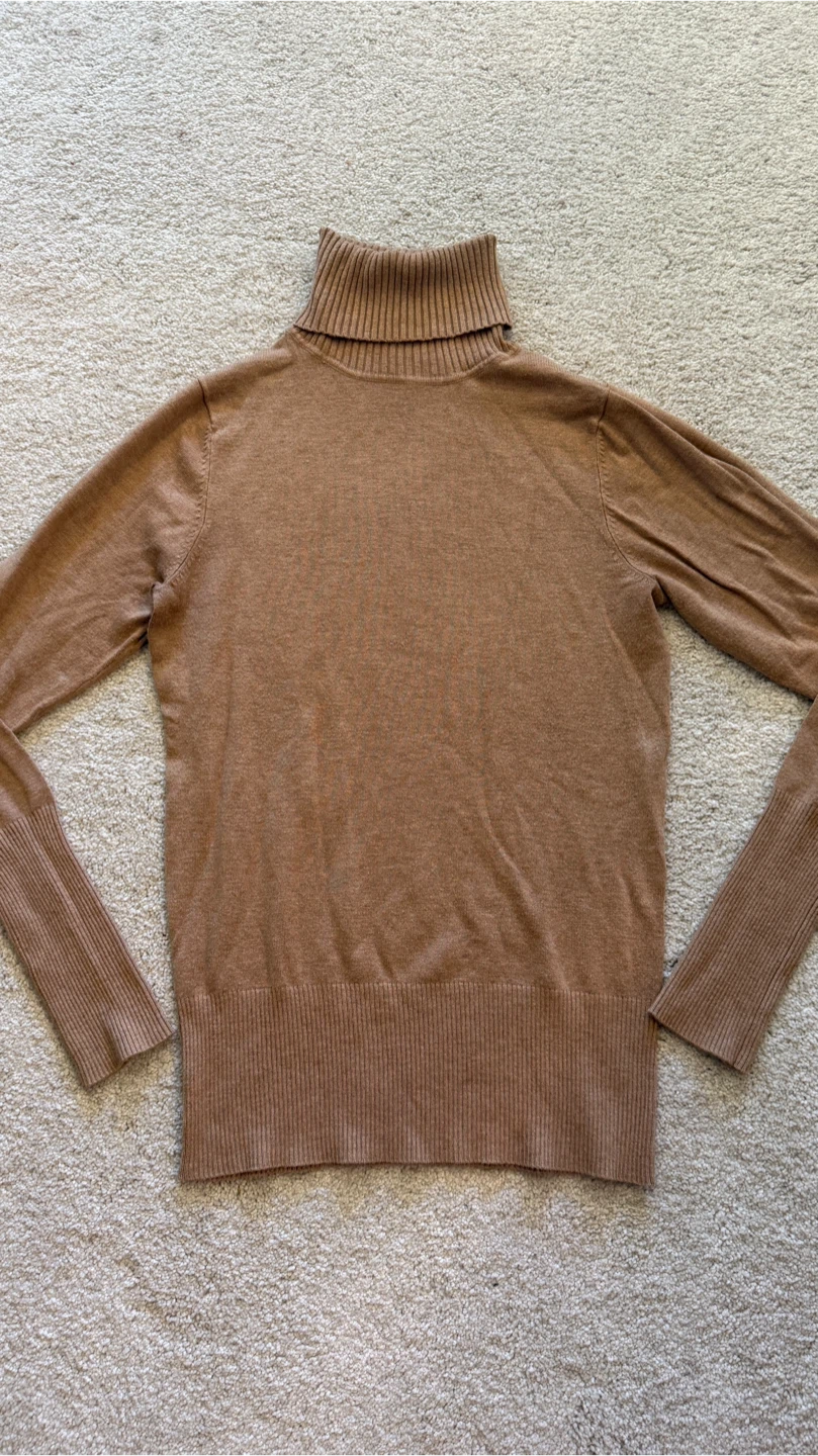 Brown Turtleneck Sweater - photo 2