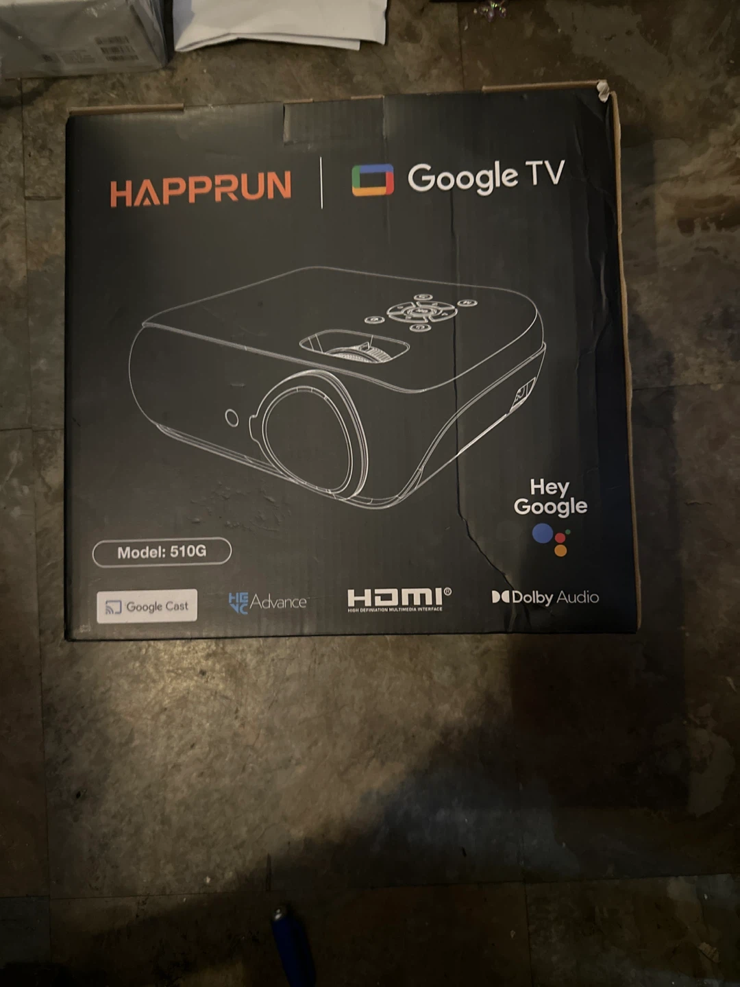 HAPPRUN Projector Model 510G with Google TV