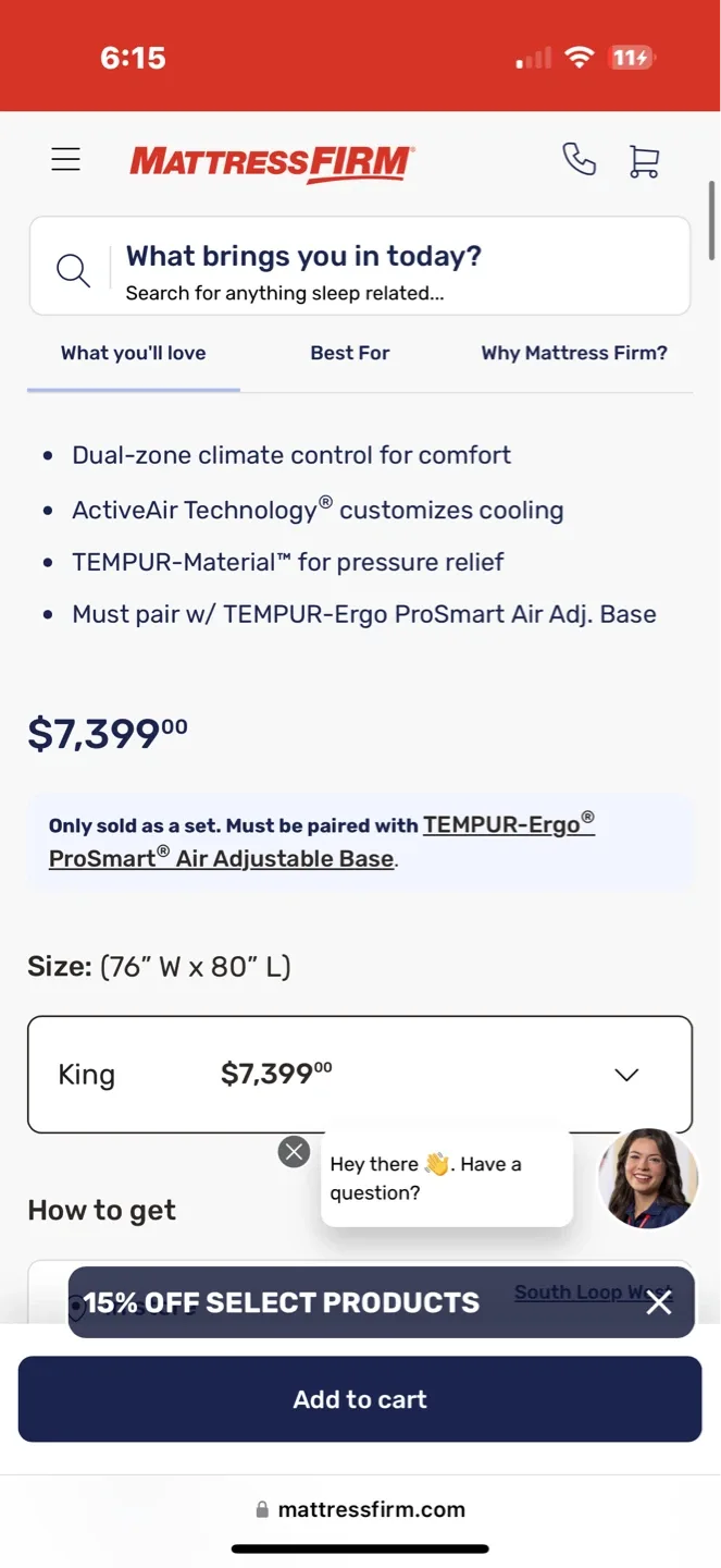 Tempur-Pedic TEMPUR-ActiveBreeze 13" Medium Hybrid King Mattress - photo 2