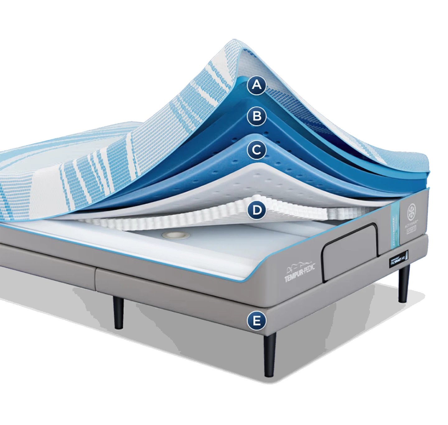 Tempur-Pedic TEMPUR-ActiveBreeze 13" Medium Hybrid King Mattress - photo 3
