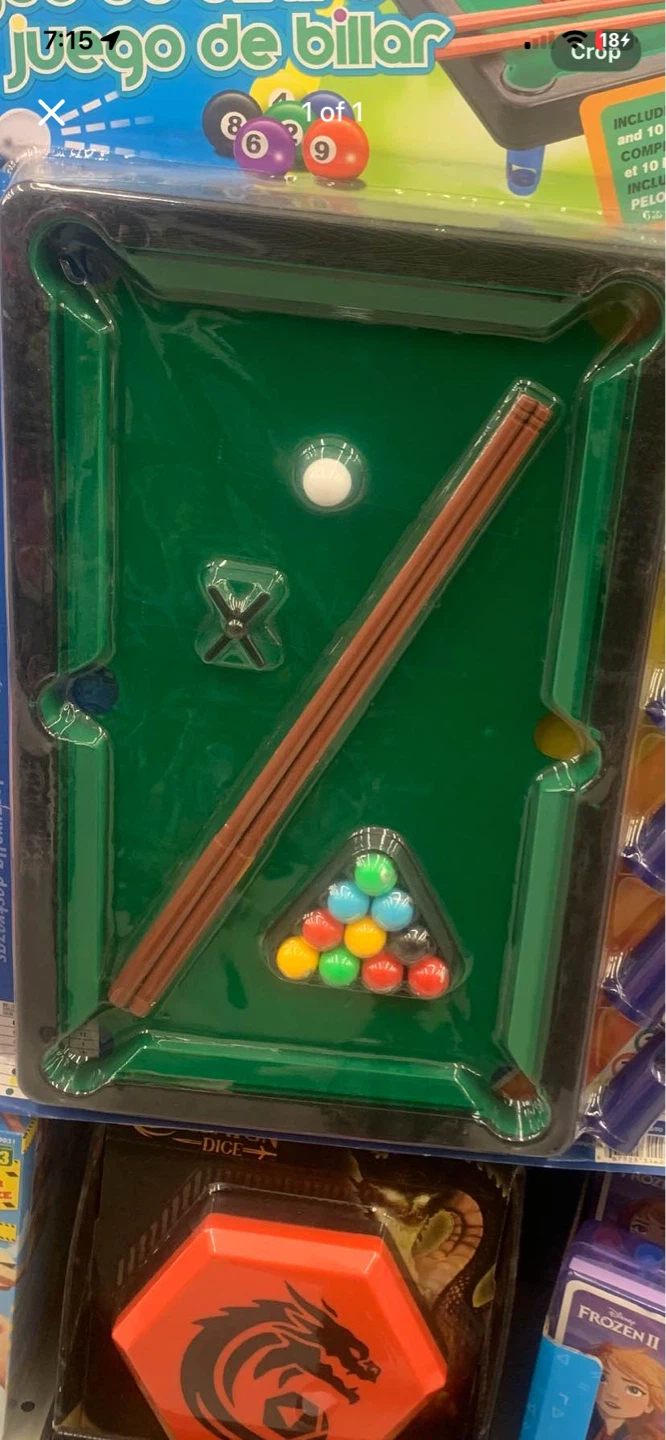 Mini Billiard Table Play Set