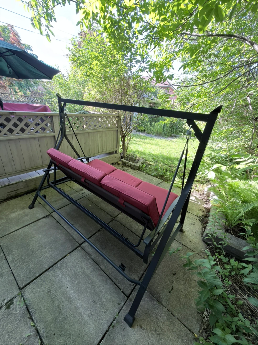 Red Patio Swing Chair - photo 4