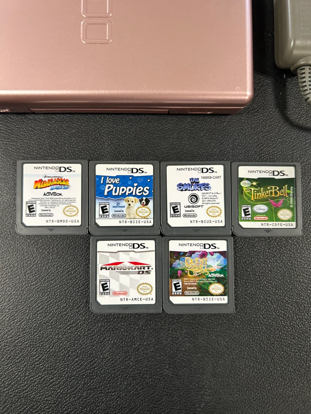 Nintendo DS lite pink w/games - photo 2