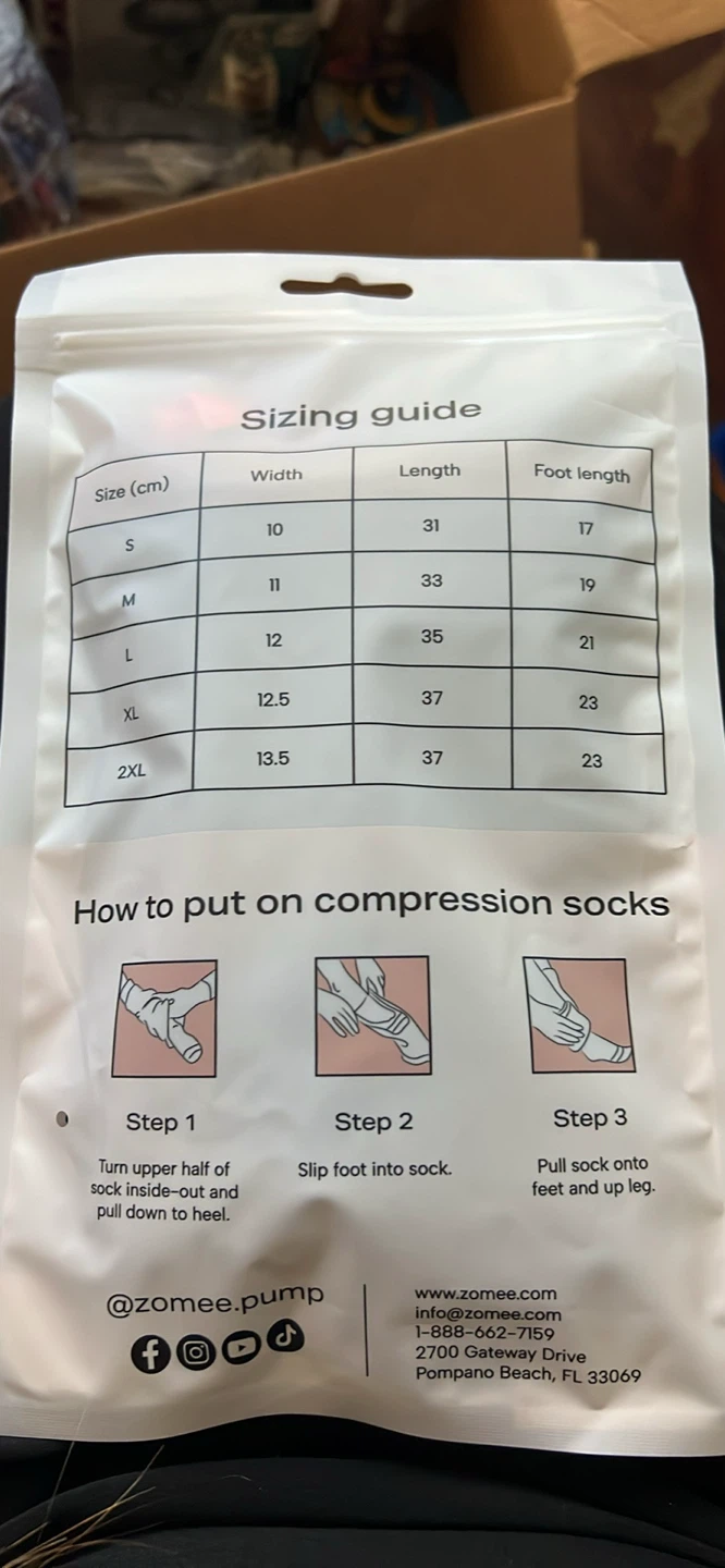 Zomee Compression Socks 18-30 mmHg - photo 3