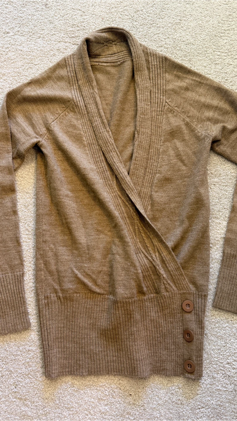 Brown Wrap Cardigan - photo 2