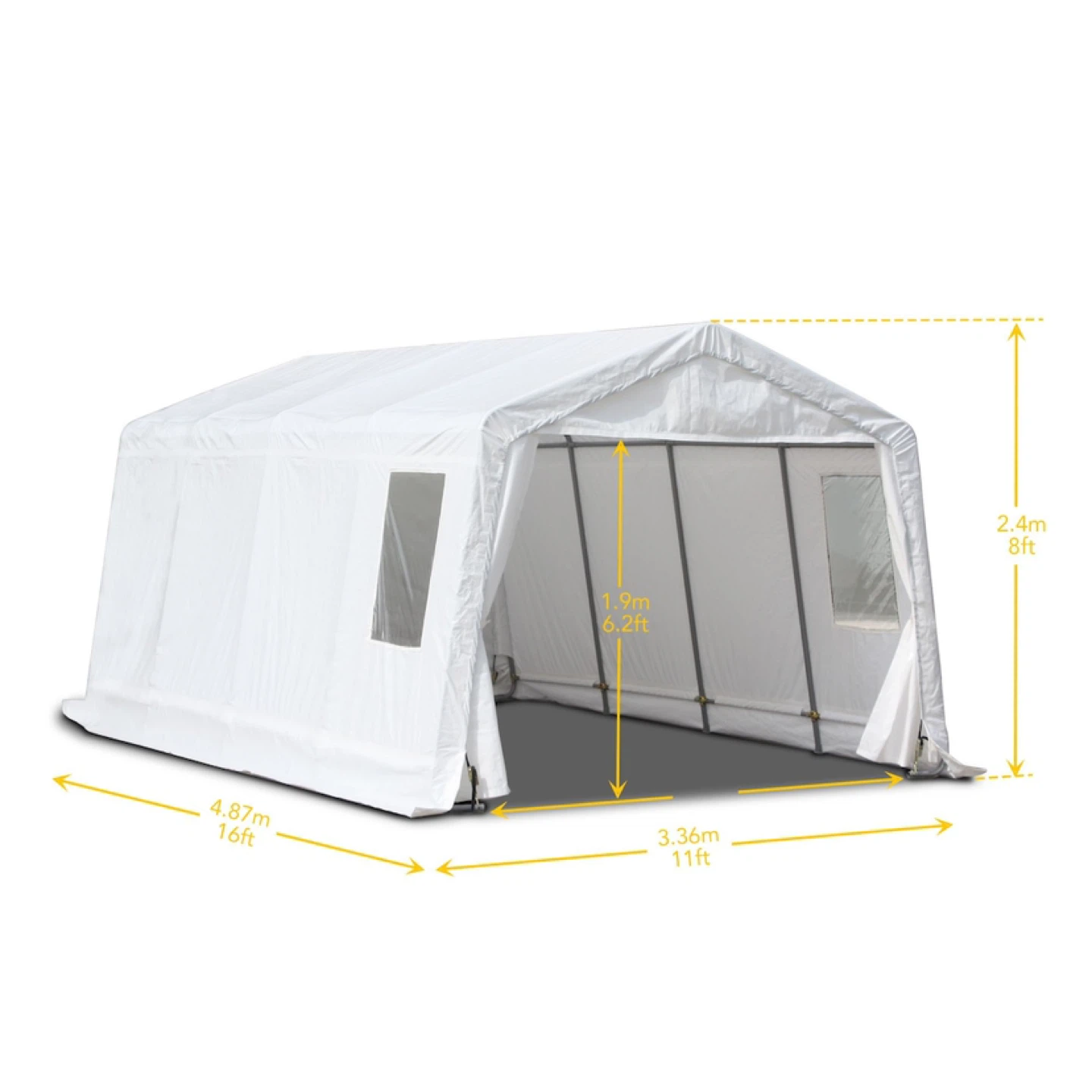 Weatherfast Heavy Duty Auto Shelter with Quick Button Connect - photo 4