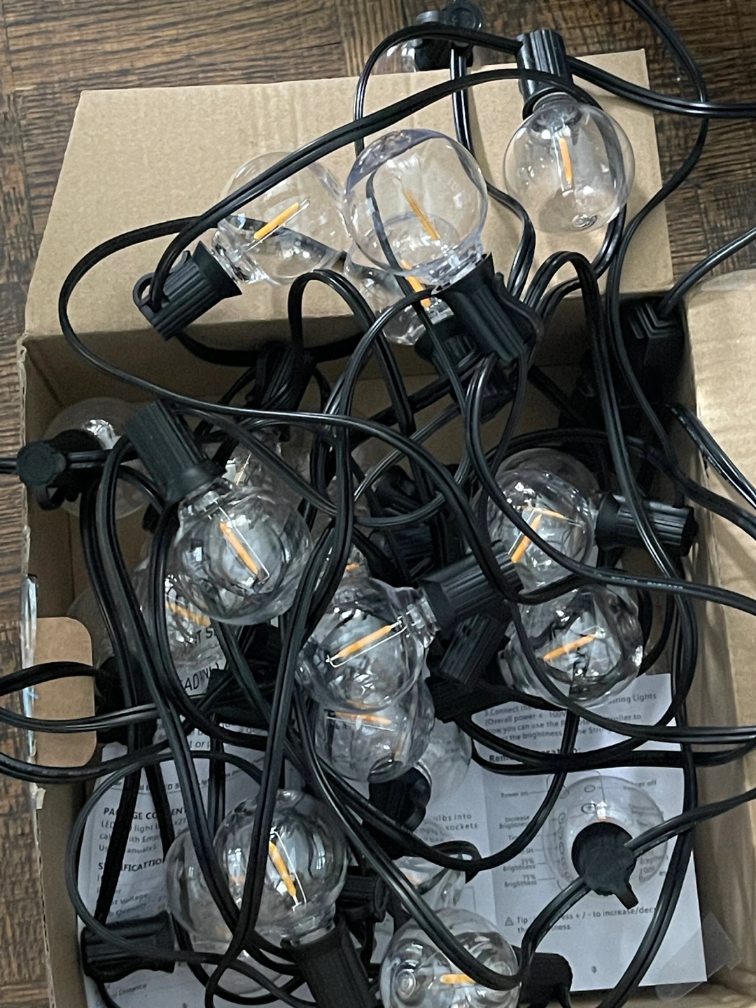 Outdoor String Light - 30 feet - 25 LED light bulb - photo 2