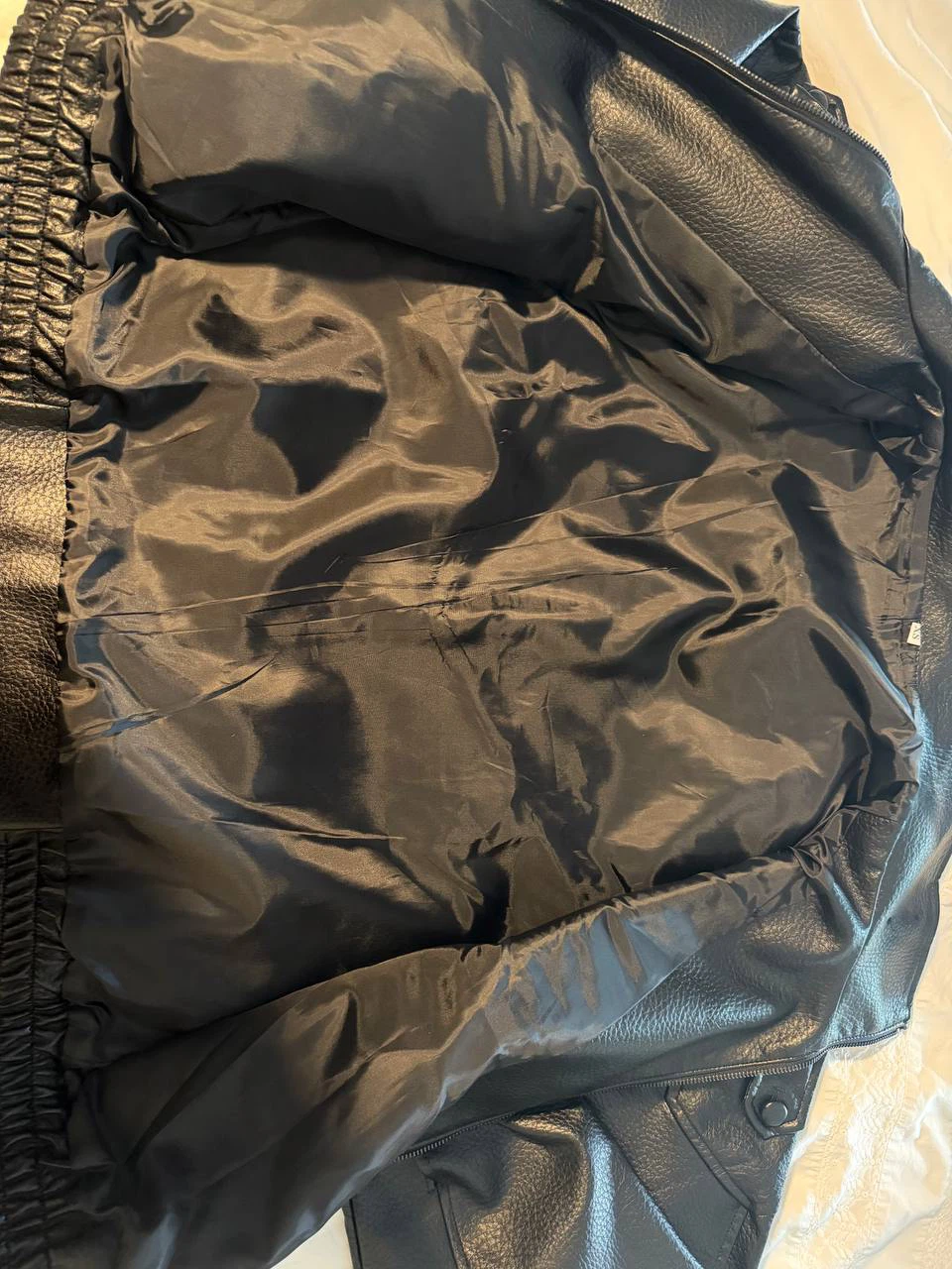 Black Faux Leather Jacket - photo 5