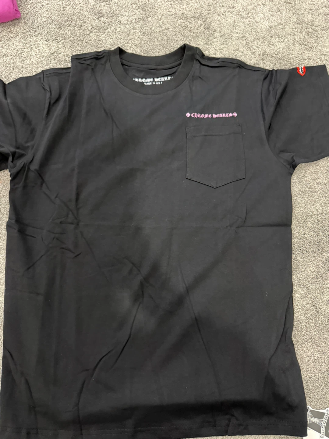 Chrome Hearts Black Pocket T-Shirt - photo 2