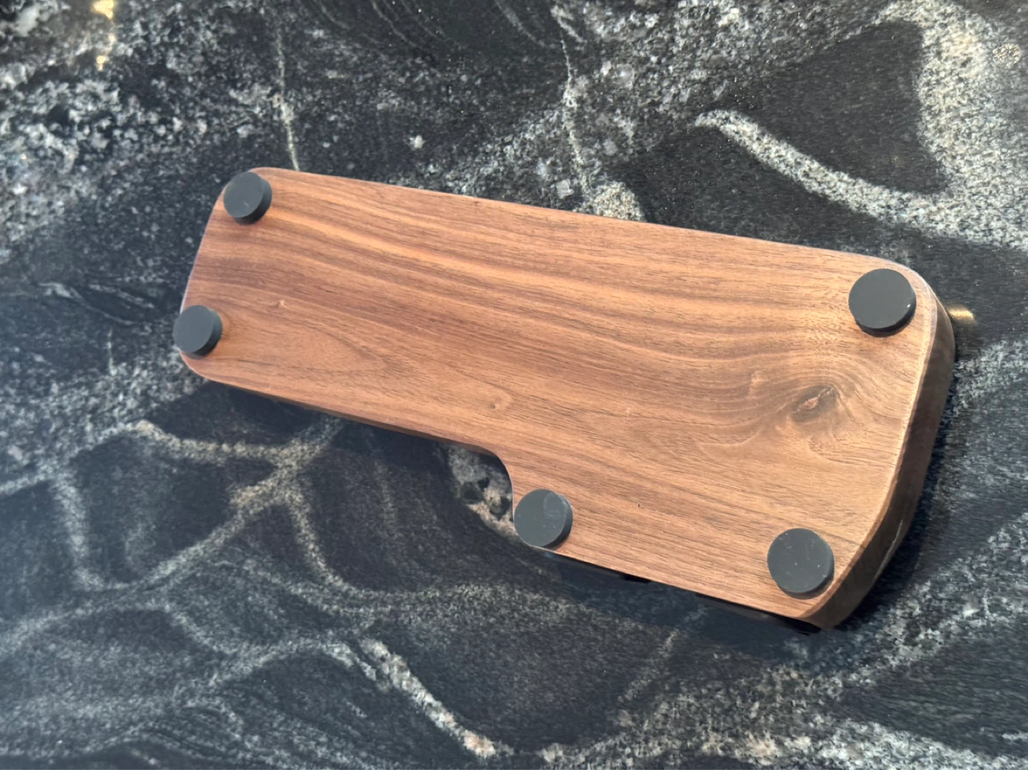 Walnut Wood Espresso Tamping Station Organizer - photo 2
