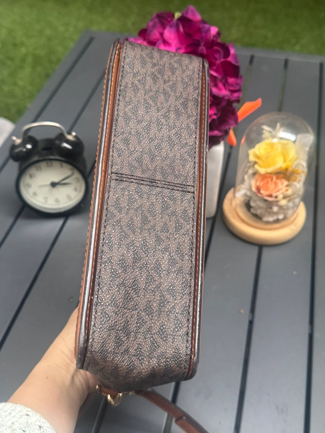 Michael Kors Brown Monogram Crossbody Bag - photo 5