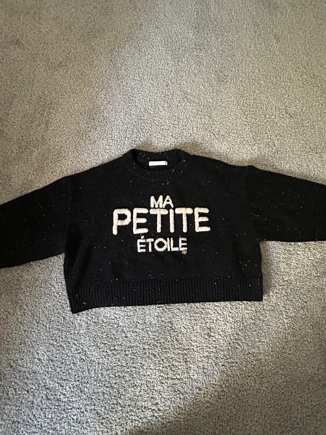 Black Cropped Sweater