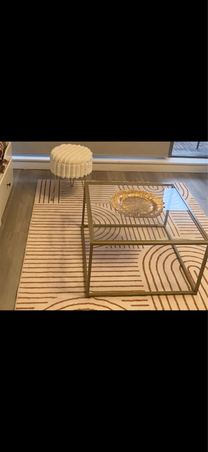 Glass coffee table and ottoman - photo 4