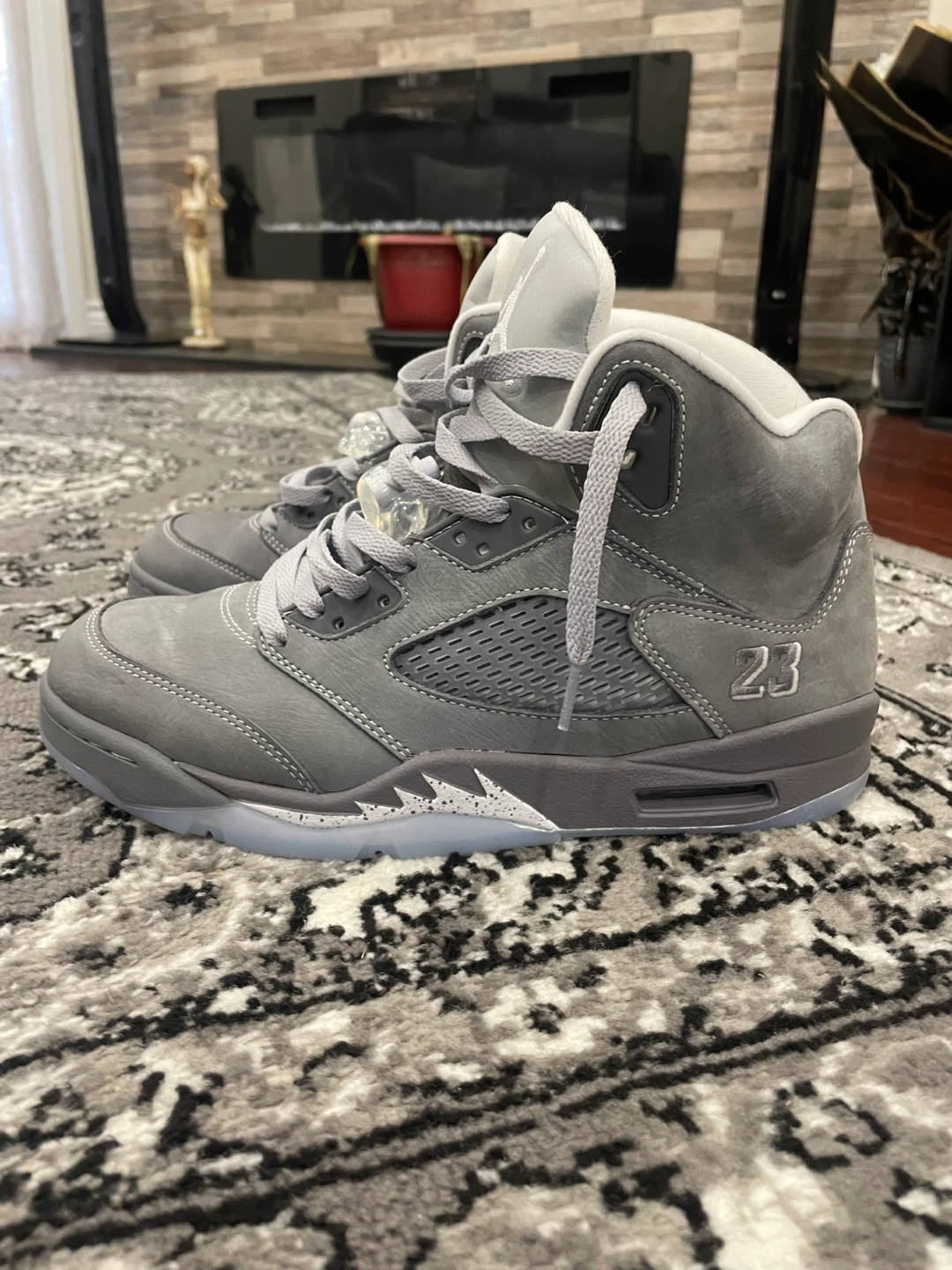 Air Jordan 5 "Wolf Grey" Men's Sneakers - photo 2