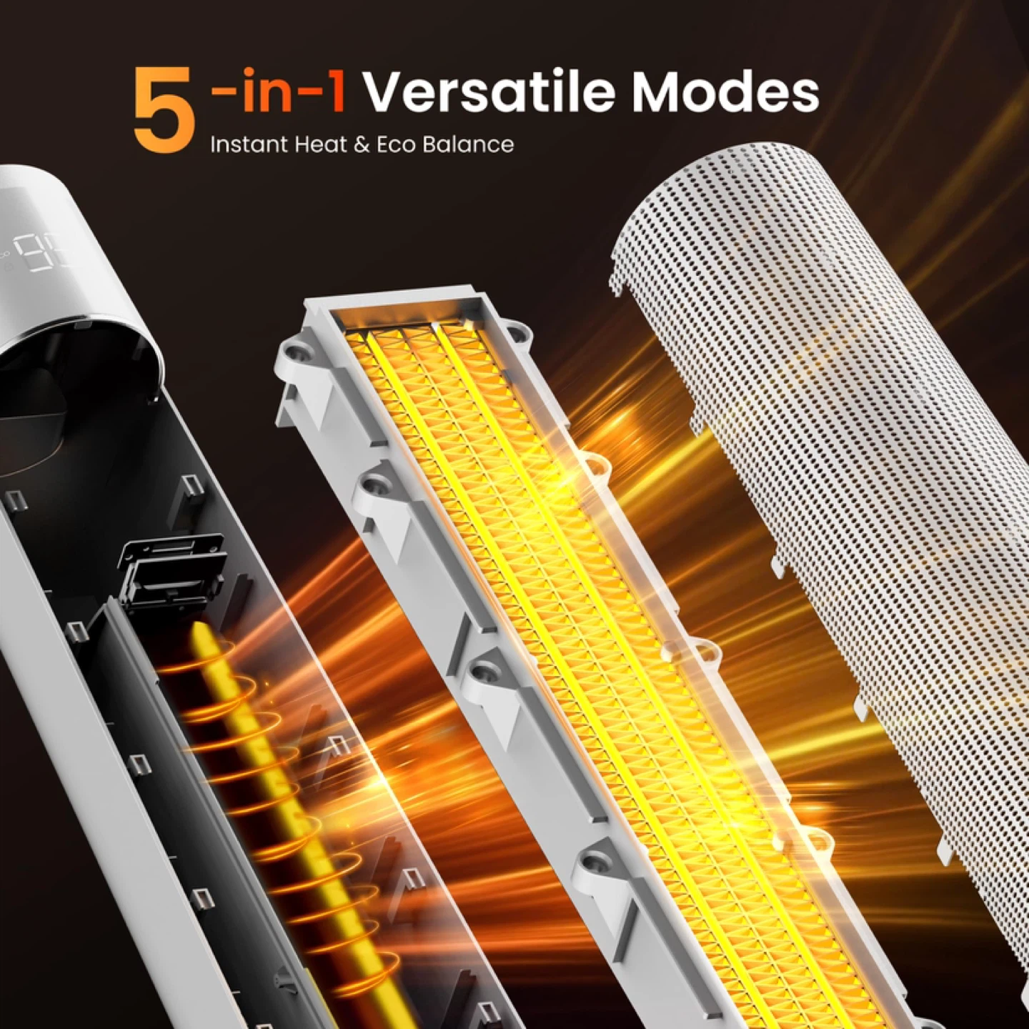 FLANUR 1500W PTC Ceramic Smart Space Heaters - photo 4