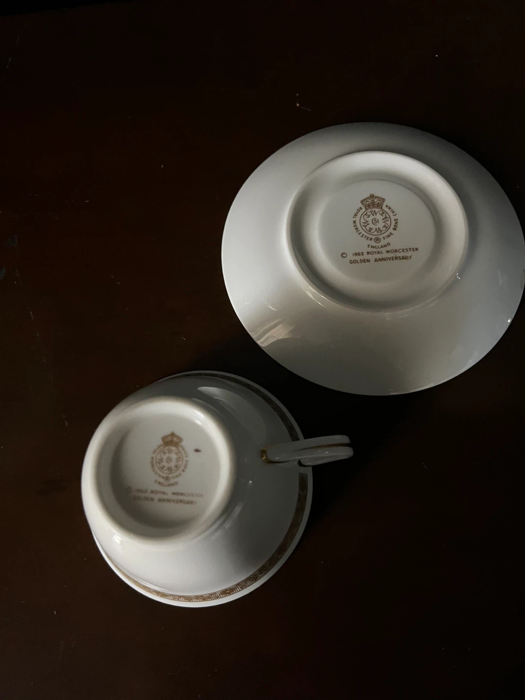 Royal Worcester Golden Anniversary Teacup and Saucer - photo 5