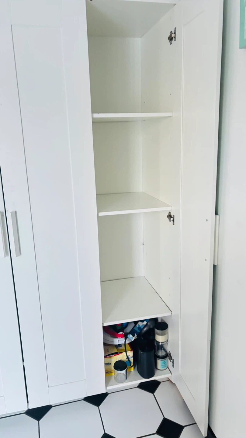 IKEA White 3-Door Wardrobe with Mirror - photo 2