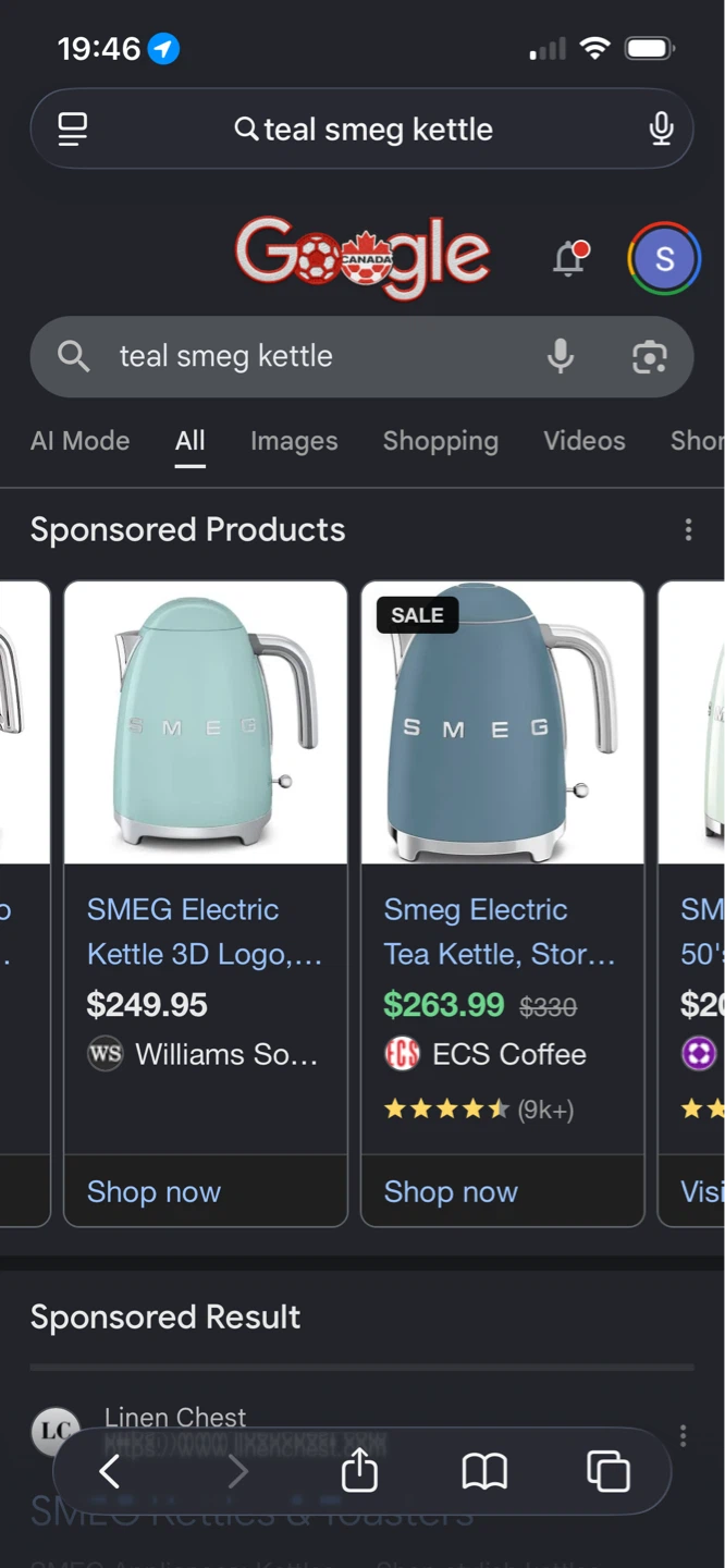 Stunning Matte Teal Smeg Kettle worth $264 - photo 2