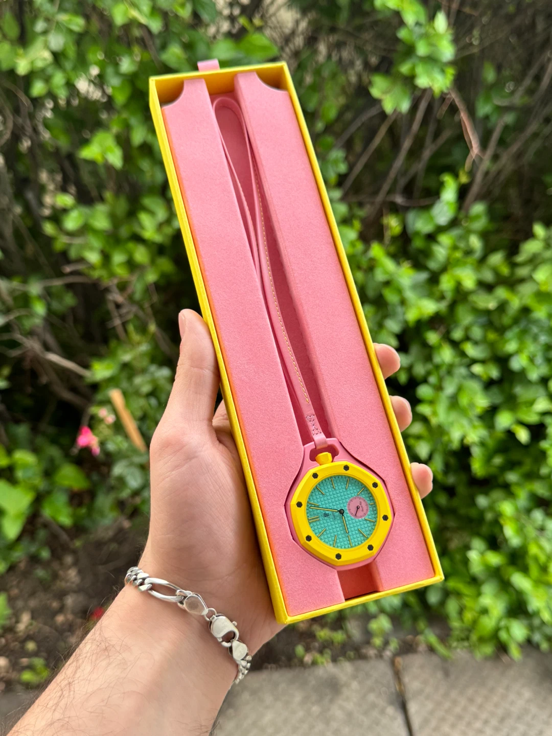 Brand new Swatch Pink & Teal Watch