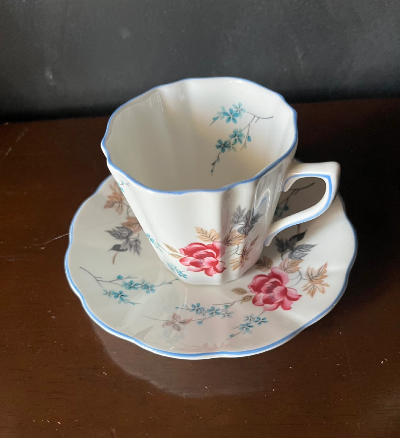 Rosina Bone China Tea Cup and Saucer Set
