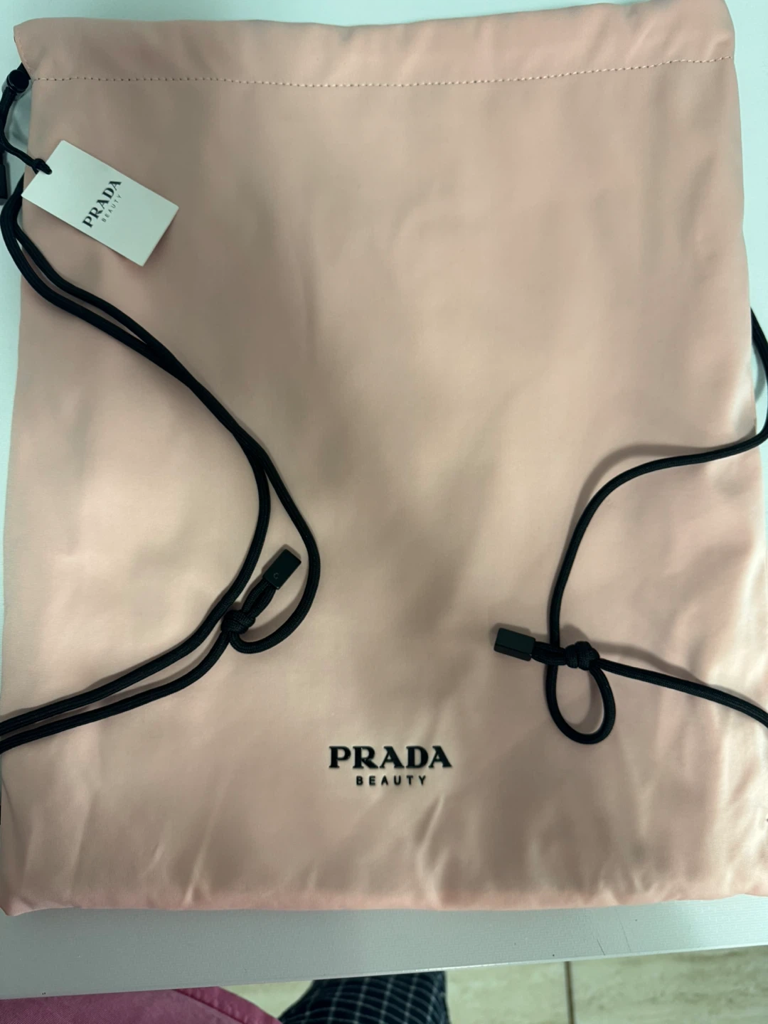 Prada reversible Beauty Drawstring Pouch - Pink