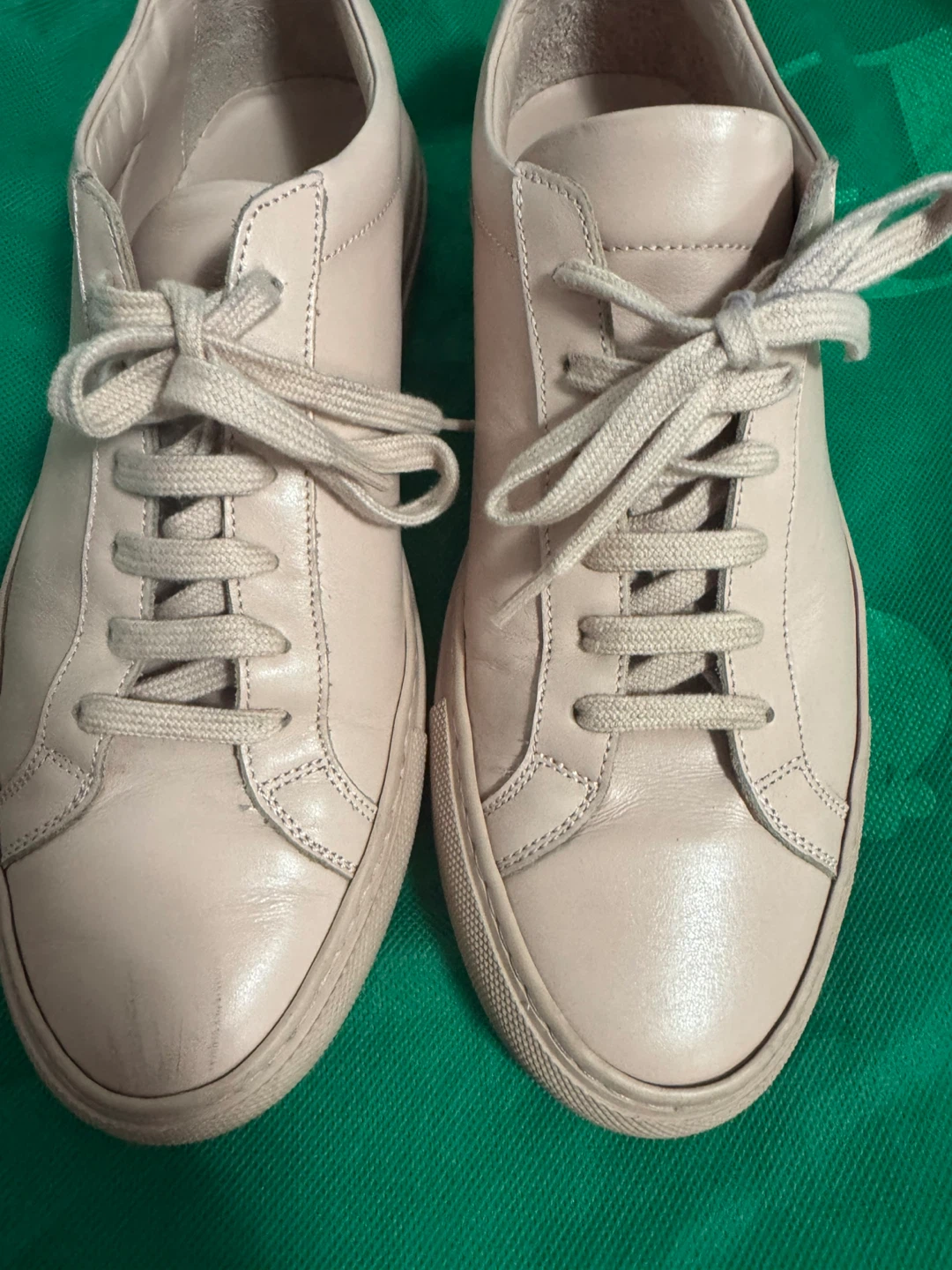 Common Projects Blush Pink Leather Sneakers