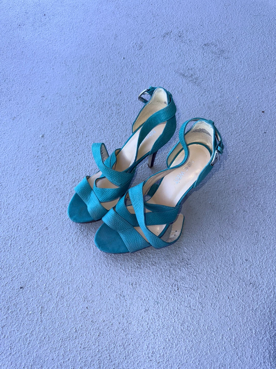 Vintage Nine West Teal Heels – Size 6.5 - photo 5