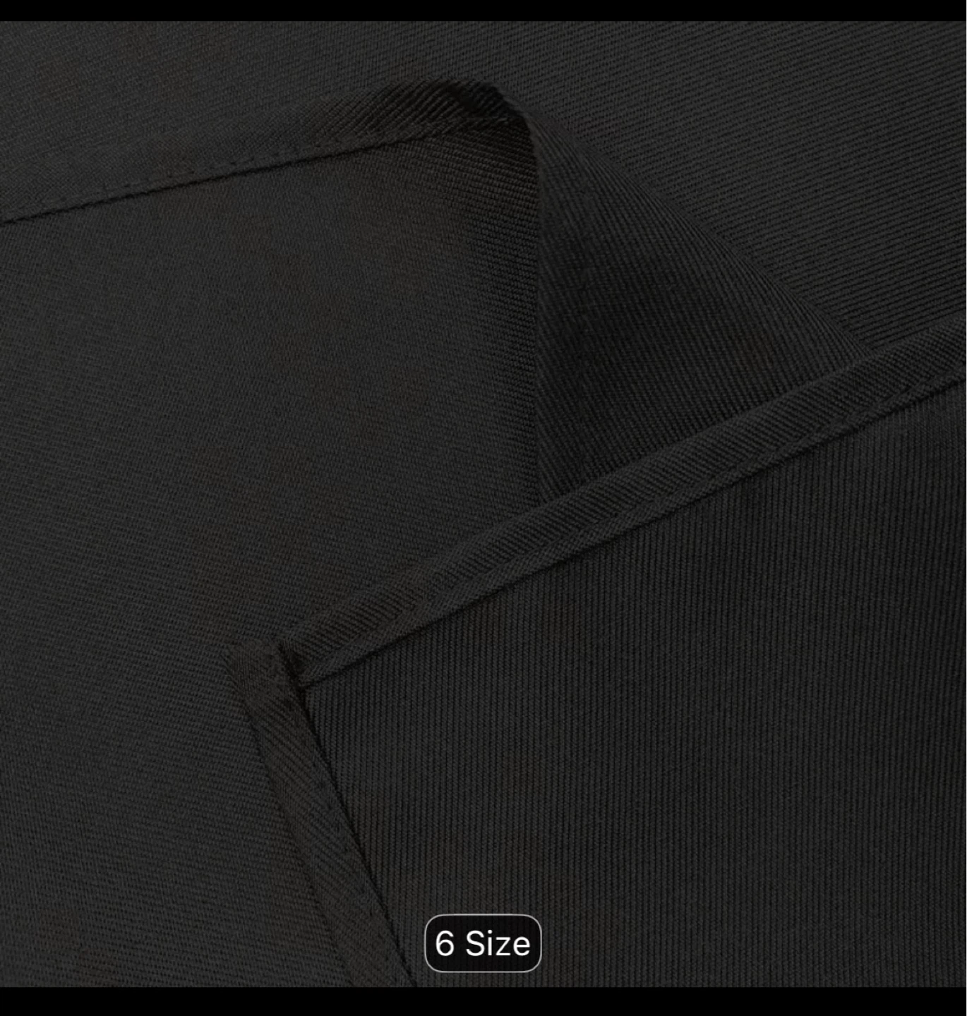 Black Tablecloth 140cm x 180cm (55" x 70") - photo 3