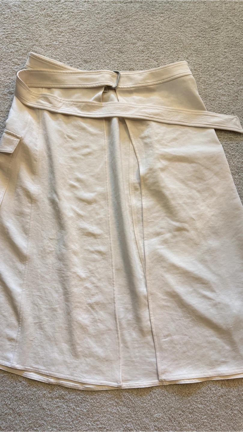 Wilfred Cream Wrap Skirt - photo 3