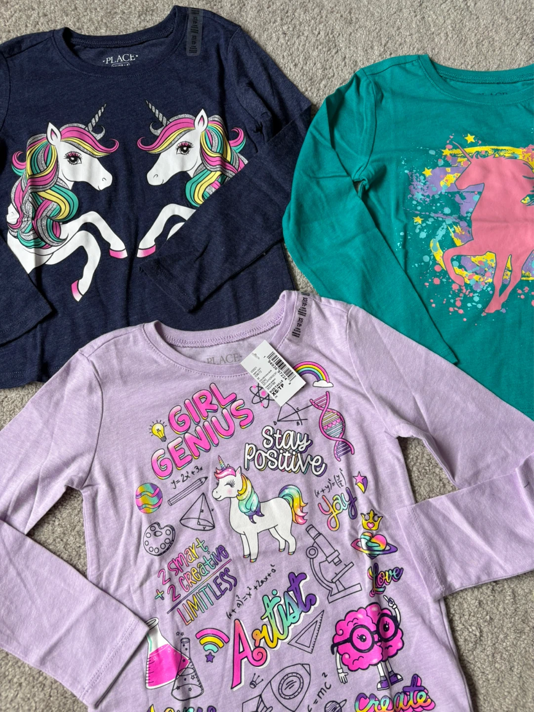 Girls size 4 long sleeve shirts bundle lot - photo 2