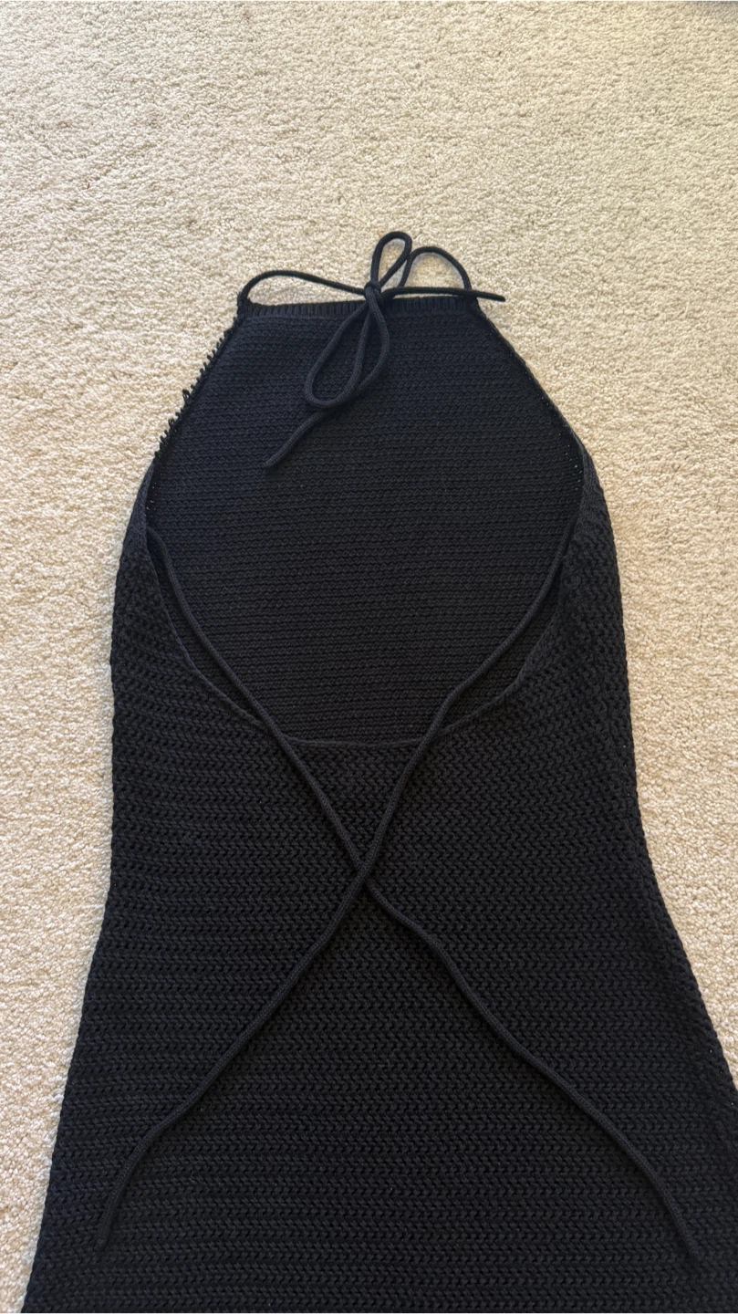 Wilfred Black Knit Halter Dress - photo 4