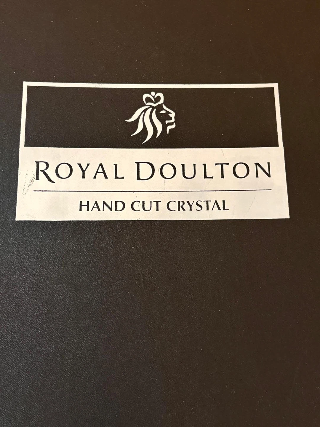 Royal Doulton Hand Cut Crystal Flutes (Set of 6)