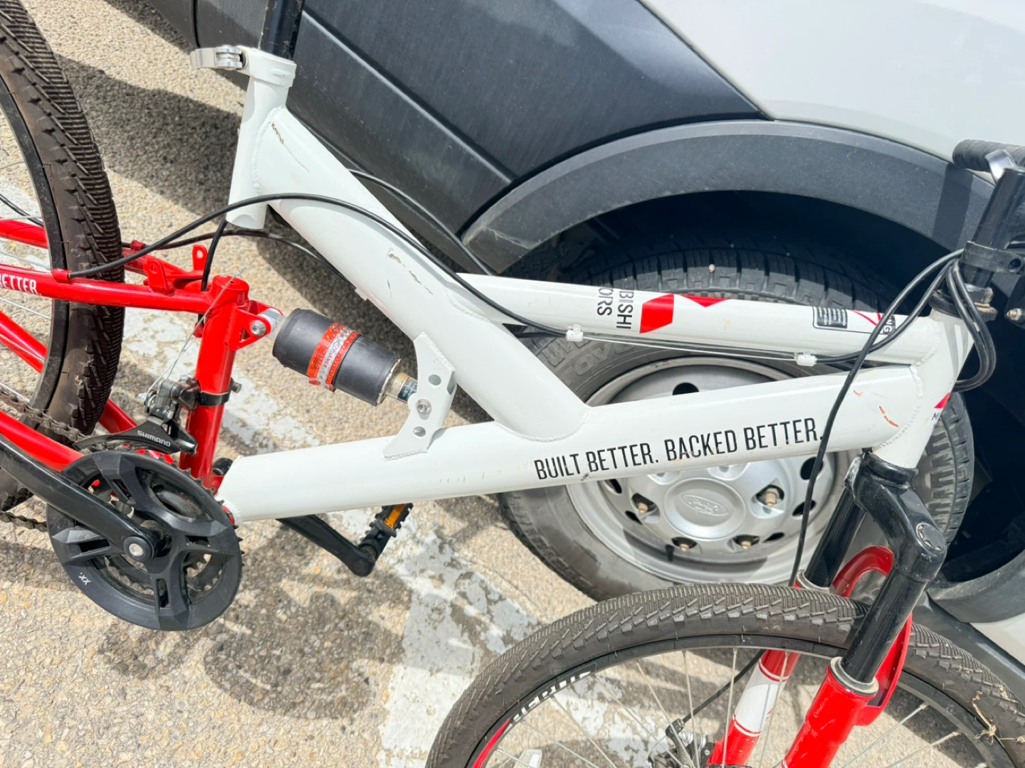 White and Red Mountain Bike - photo 2