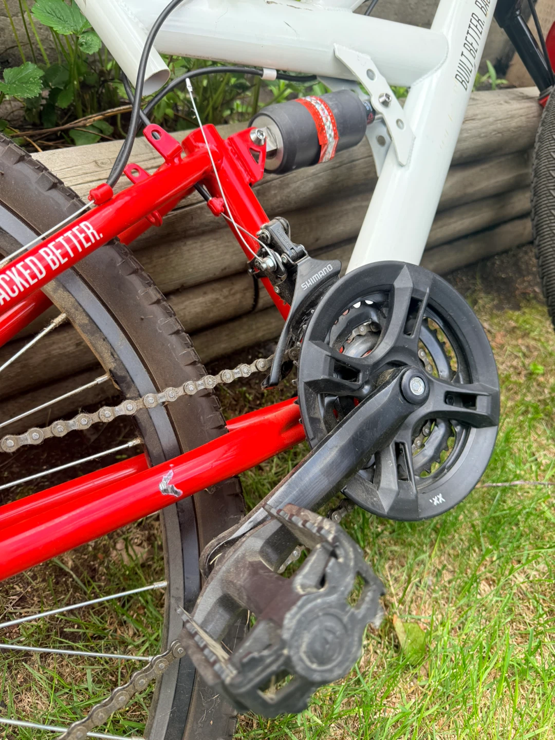 White and Red Mountain Bike - photo 5